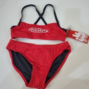 NWT Rise Aquatics Lifeguard Two-Piece Suit